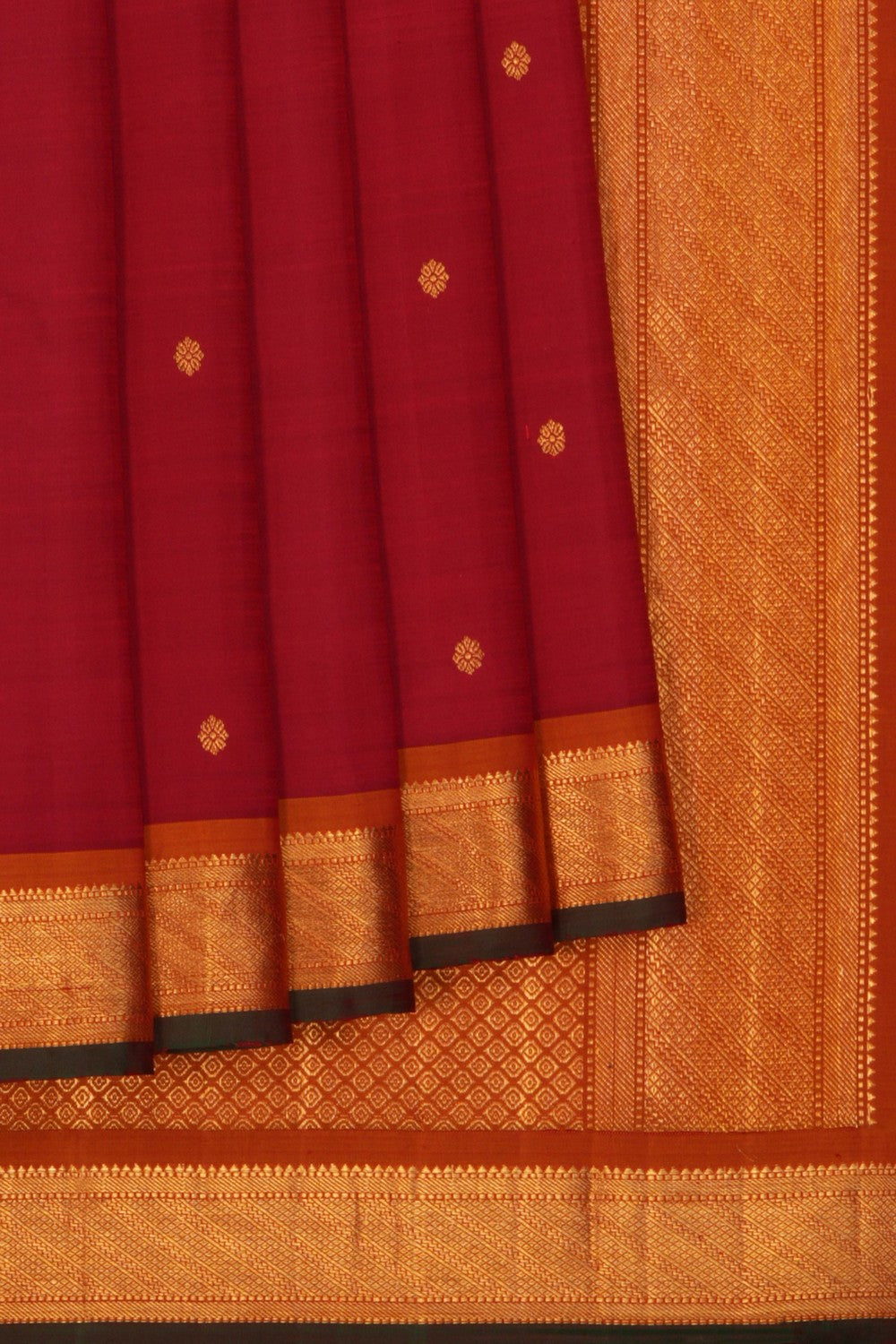 Image of Arani Silk Red Saree