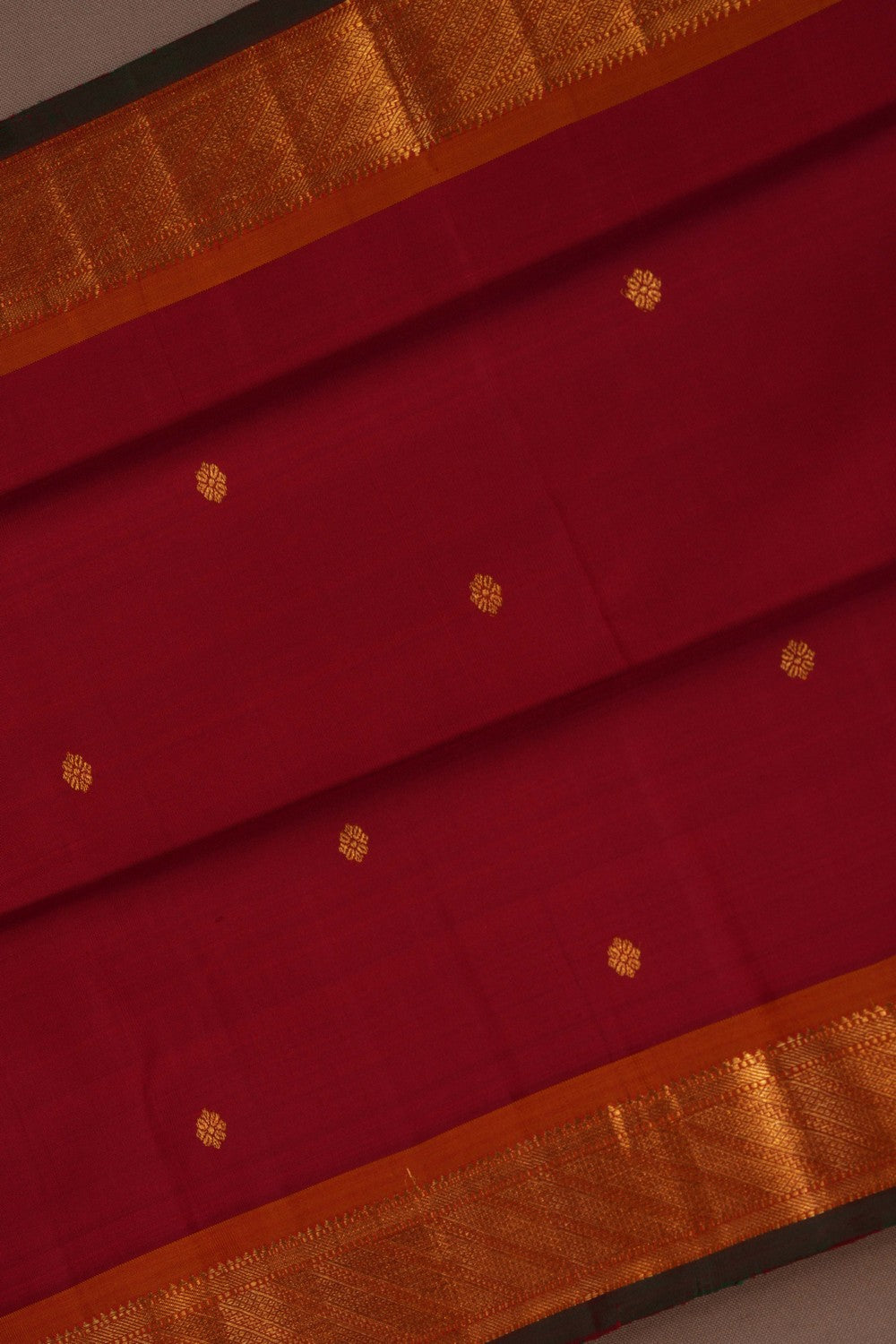 Image of Arani Silk Red Saree