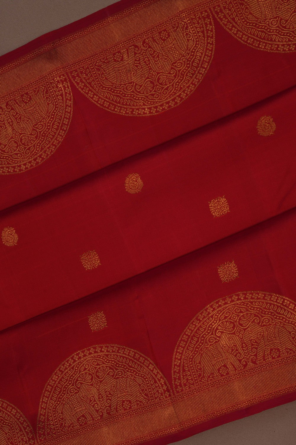 Image of Arani Silk Red Saree