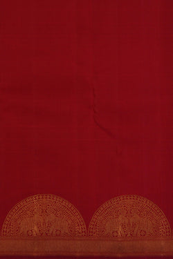 Image of Arani Silk Red Saree