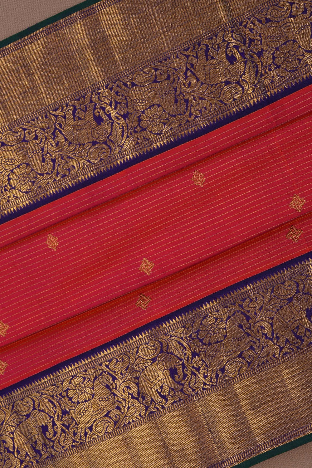 Arani Silk Fuchsia Pink Saree