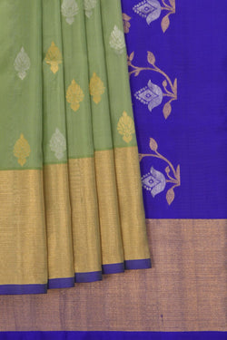 Image of Venkatagiri Silk Sage Green Saree