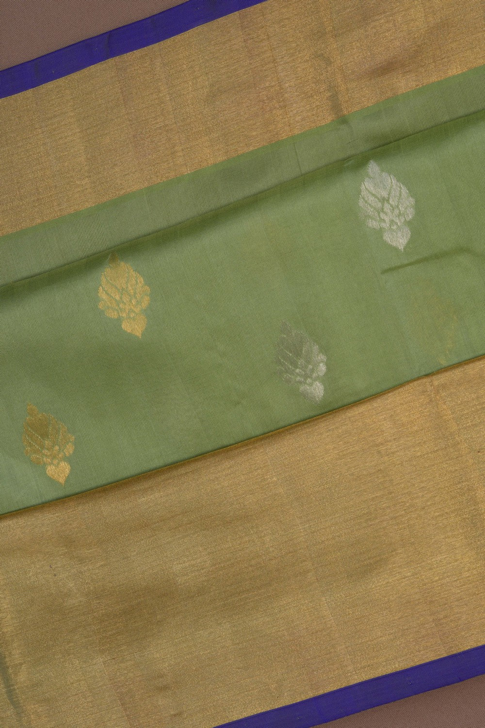Image of Venkatagiri Silk Sage Green Saree