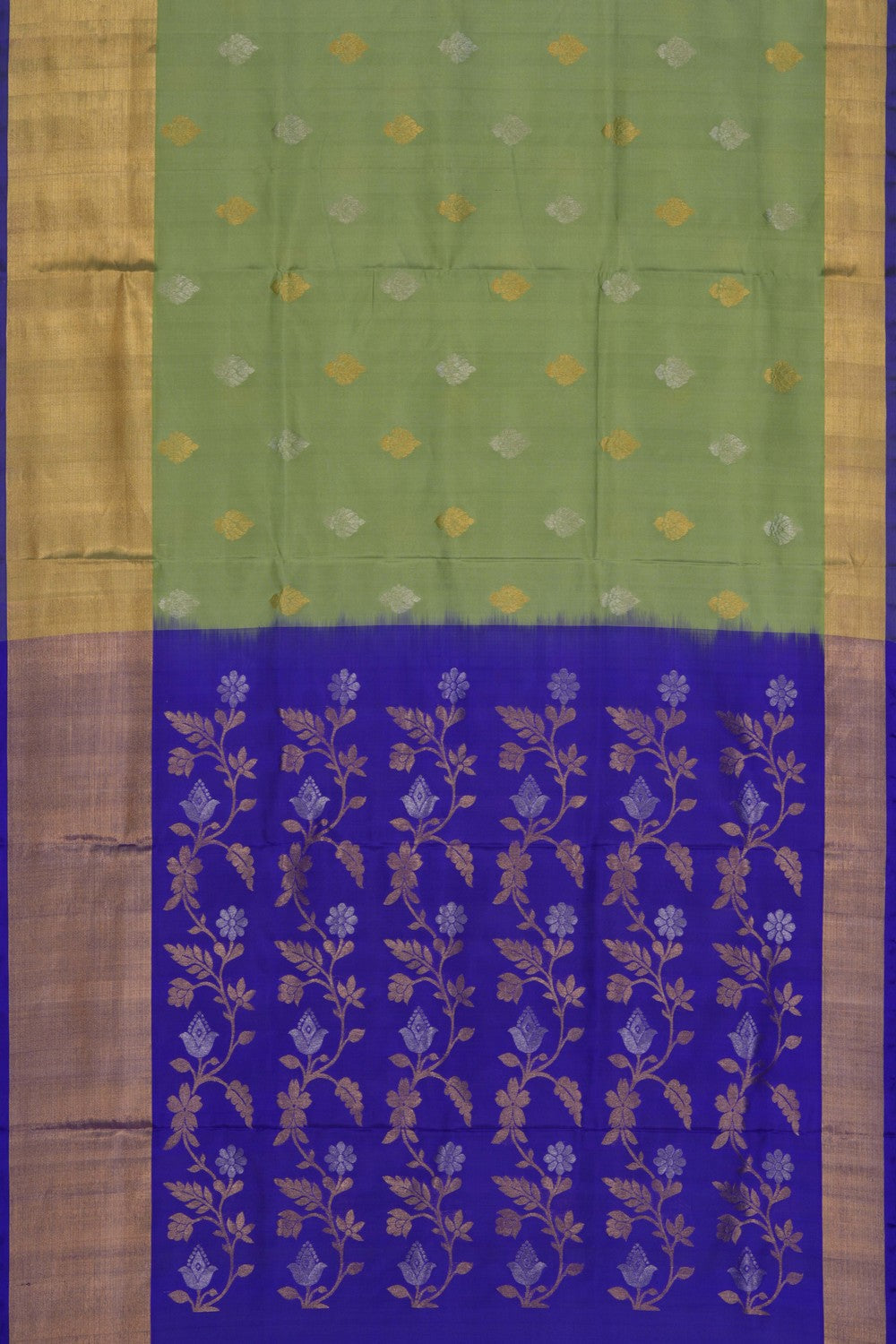 Image of Venkatagiri Silk Sage Green Saree
