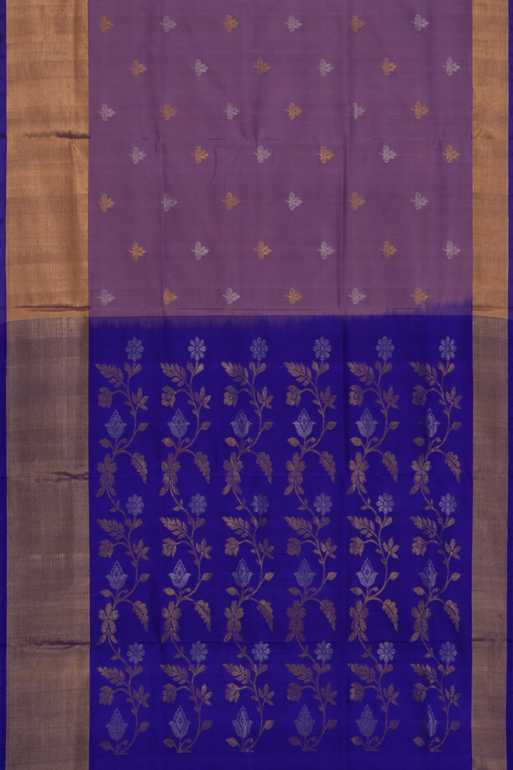 Image of Venkatagiri Silk Mauve Saree