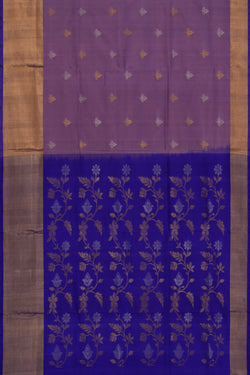 Image of Venkatagiri Silk Mauve Saree