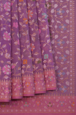 Image of Banarasi Kora Silk Brocade Saree