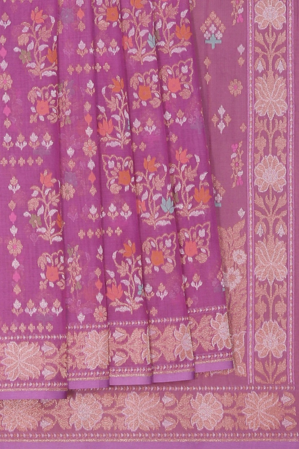 Image of Banarasi Kora Silk Brocade Saree