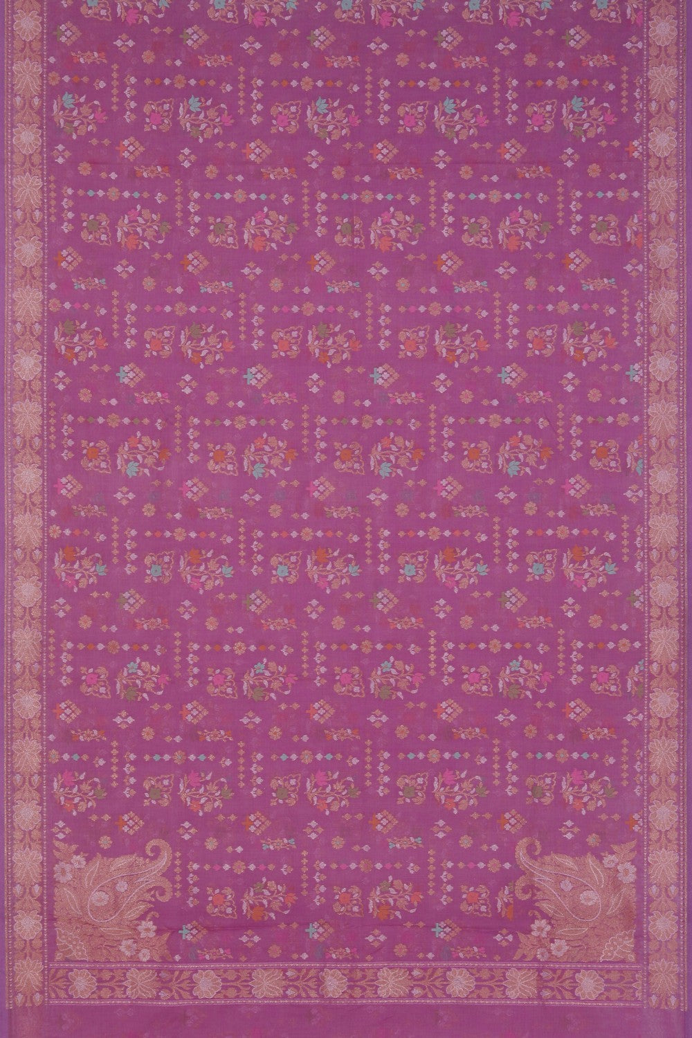 Image of Banarasi Kora Silk Brocade Saree