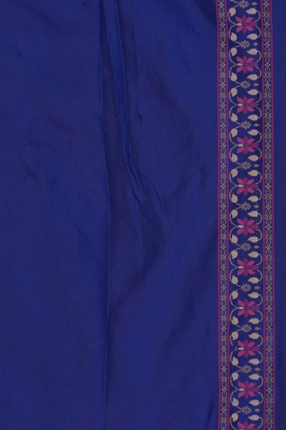 Image of Banarasi Rangkat Brocade Indigo Blue Saree
