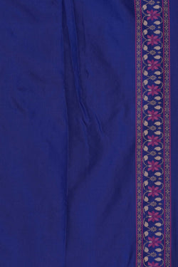 Image of Banarasi Rangkat Brocade Indigo Blue Saree