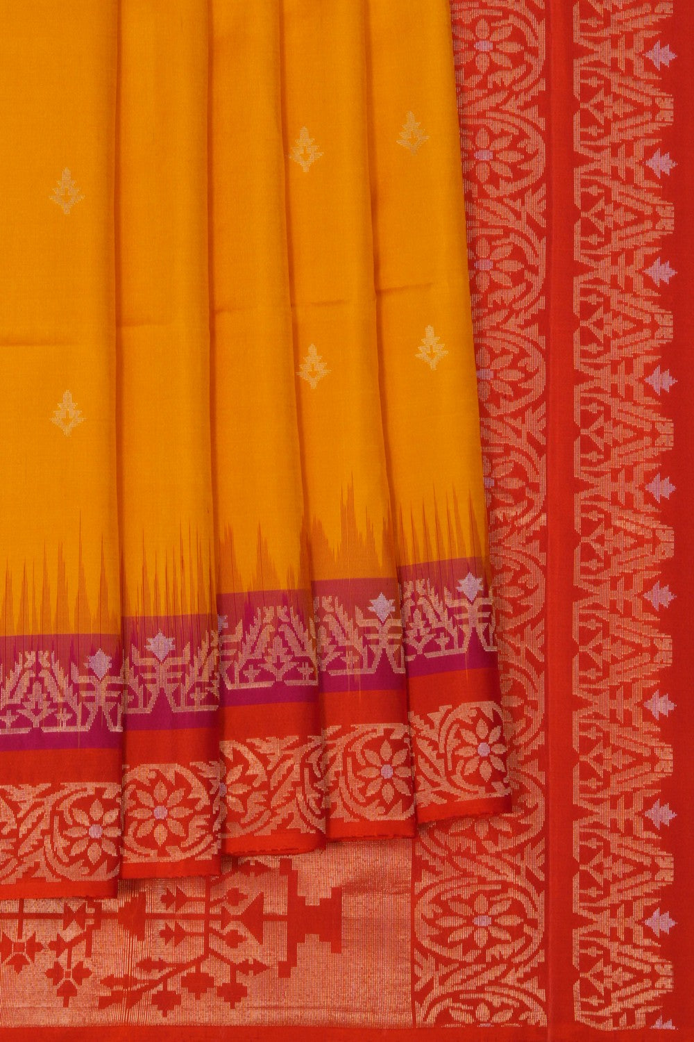 South Silk Yellow Saree