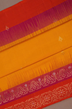 Image of South Silk Yellow Saree