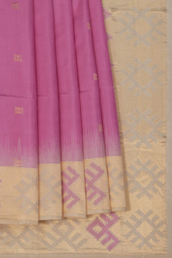 Image of South Silk Lavender Pink Saree