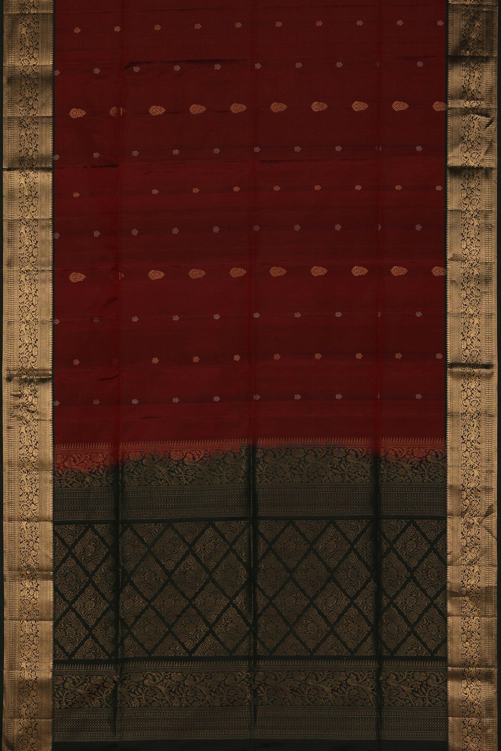 South Silk Maroon Saree
