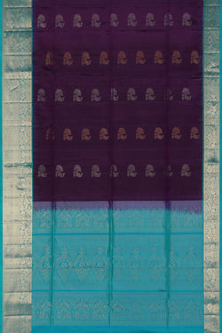 Image of South Silk Purple Saree