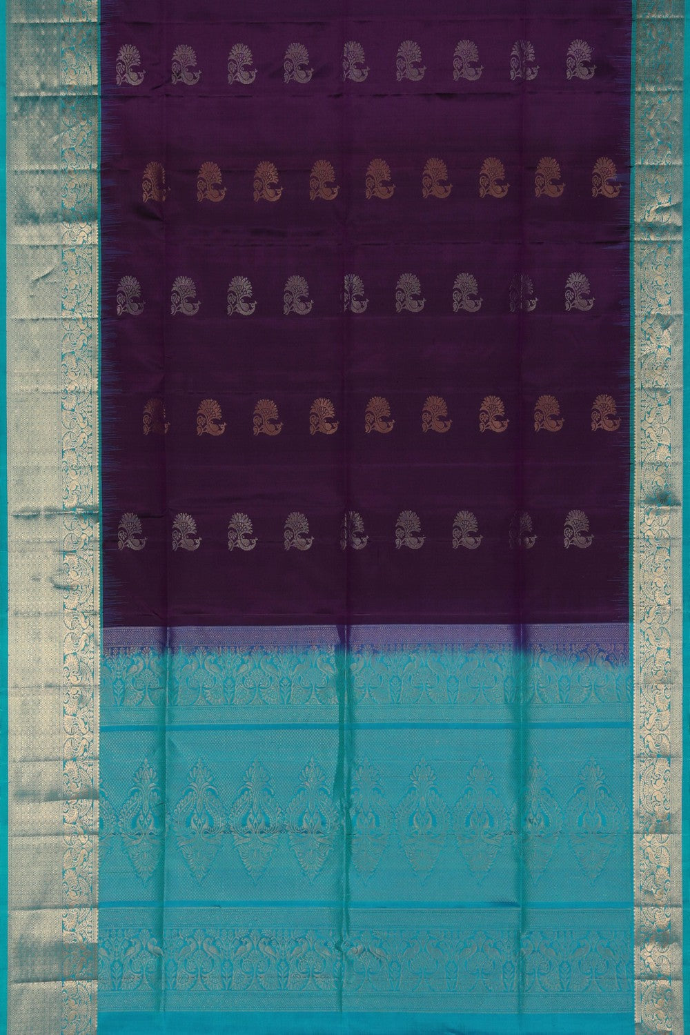 Image of South Silk Purple Saree