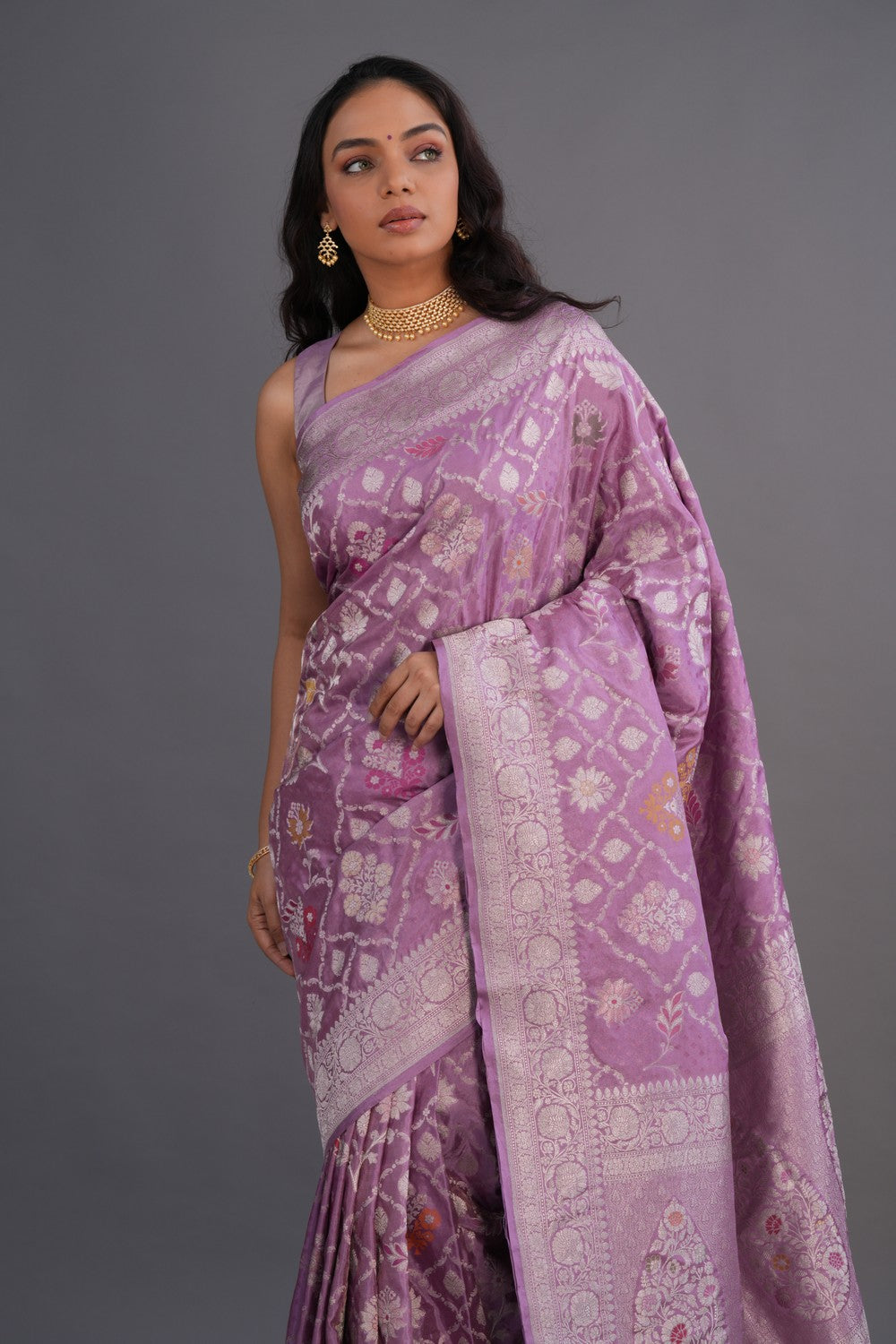 Image of Banarasi Katan Silk Brocade Saree