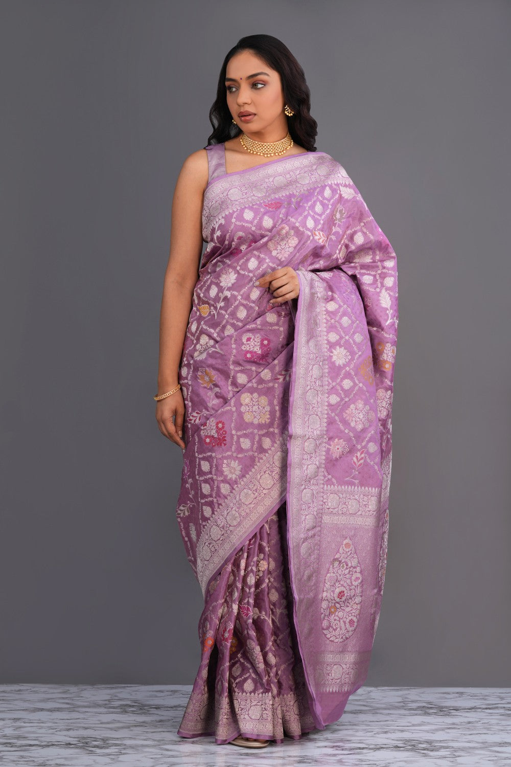 Image of Banarasi Katan Silk Brocade Saree