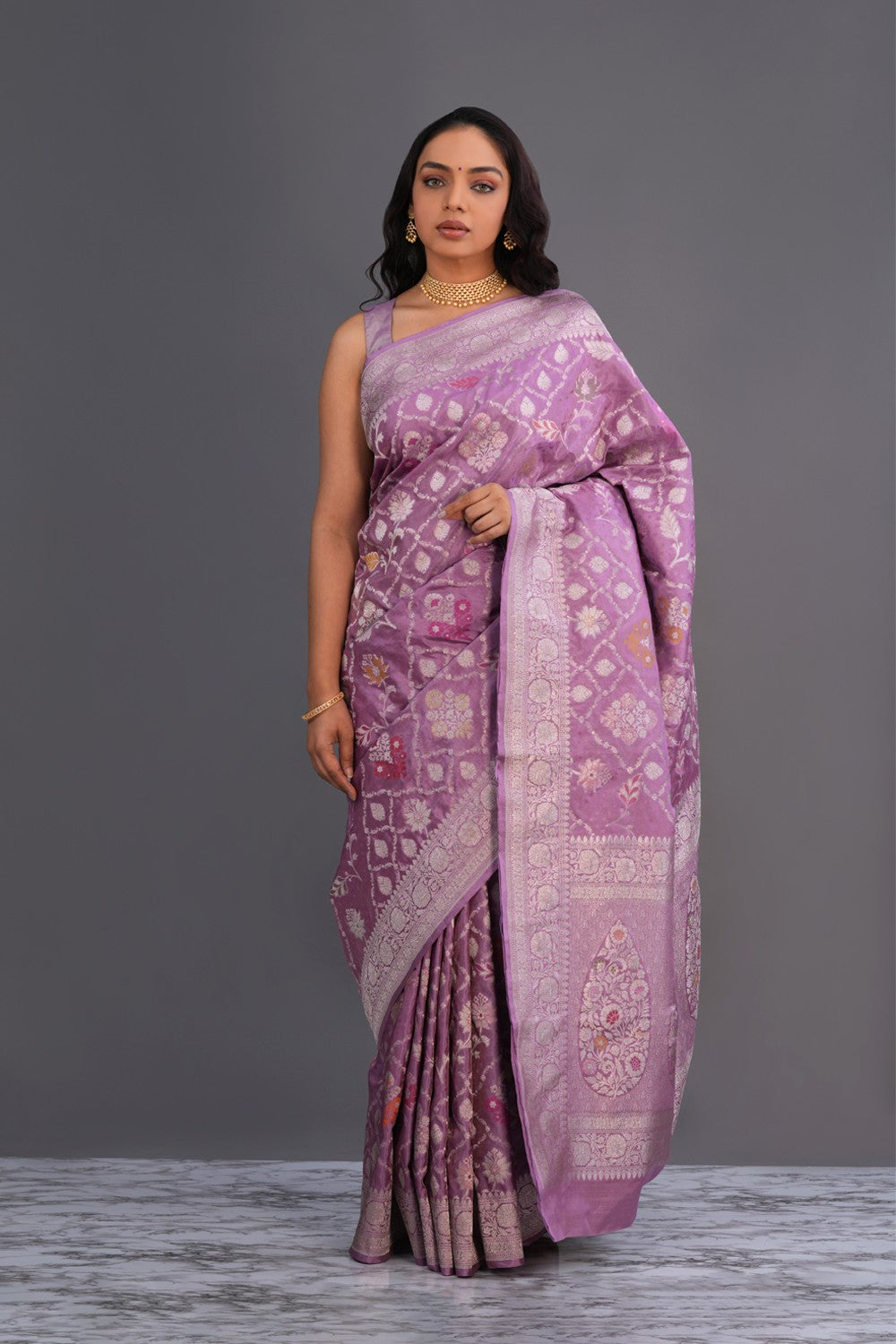 Image of Banarasi Katan Silk Brocade Saree