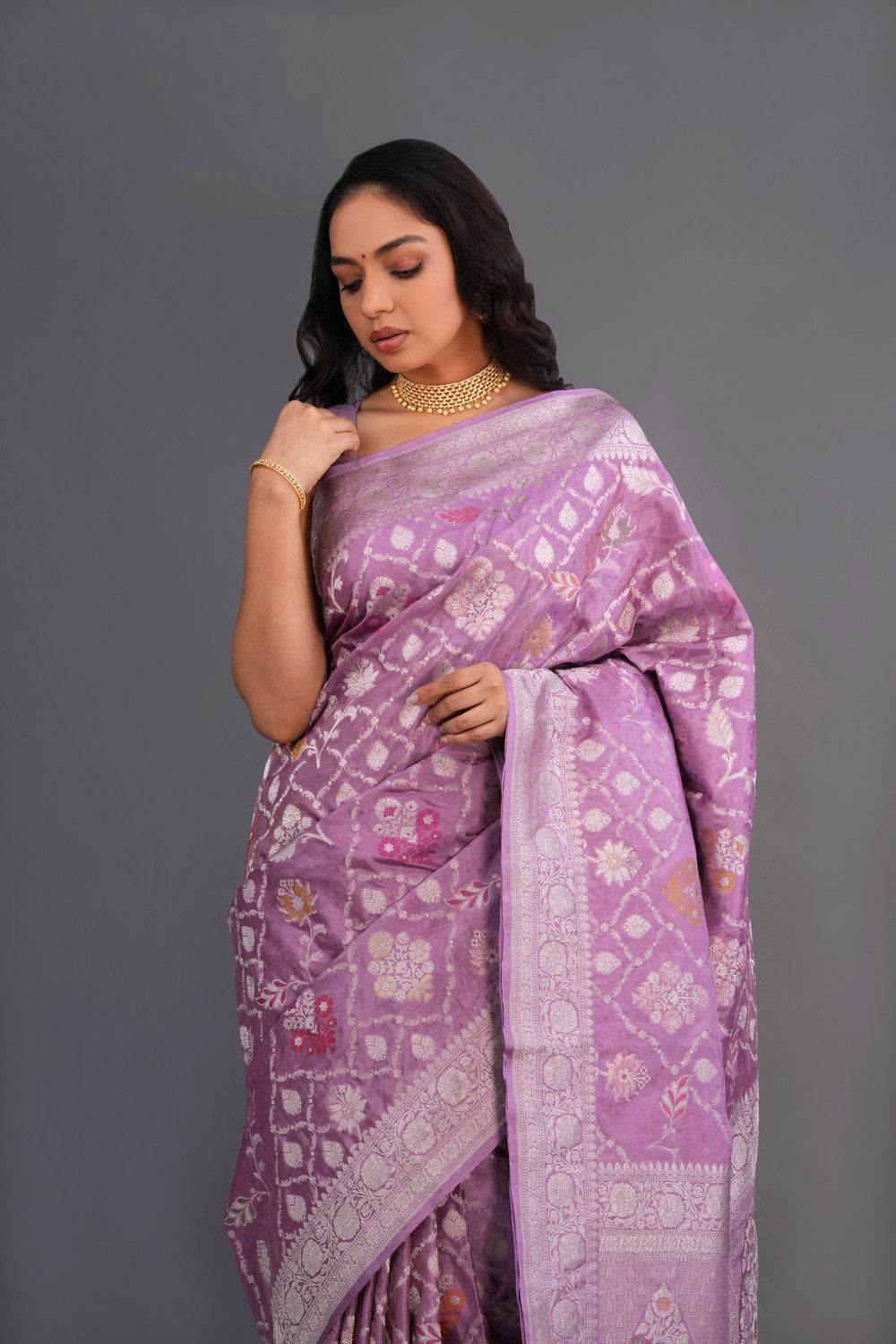 Image of Banarasi Katan Silk Brocade Saree