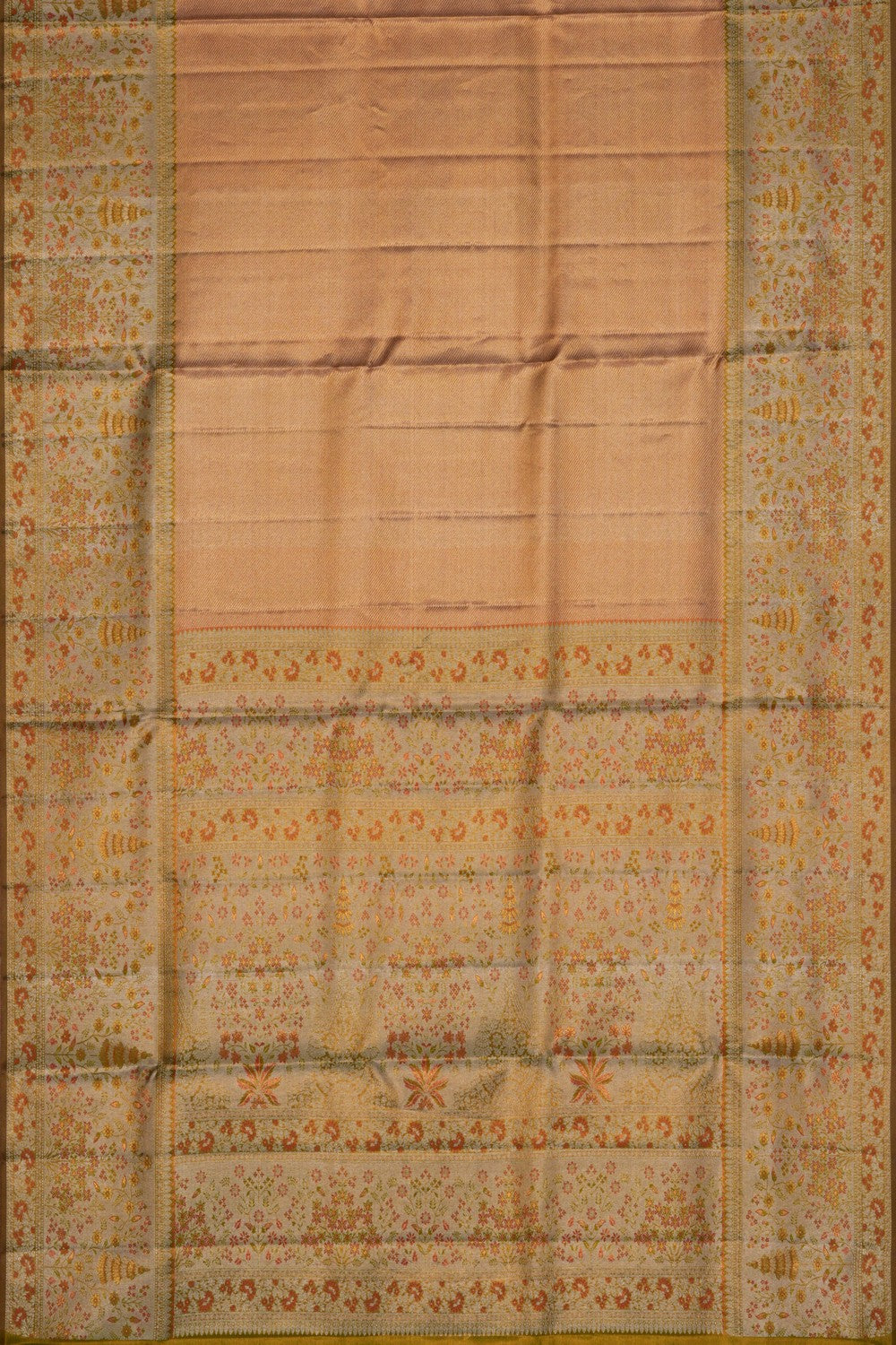 Image of Kanchipattu Brocade Gold Saree