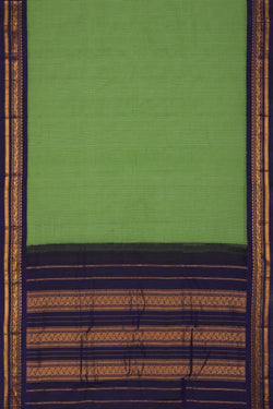 Image of Gadwal Cotton Green Saree