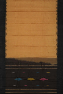 Image of Gadwal Cotton Beige Saree