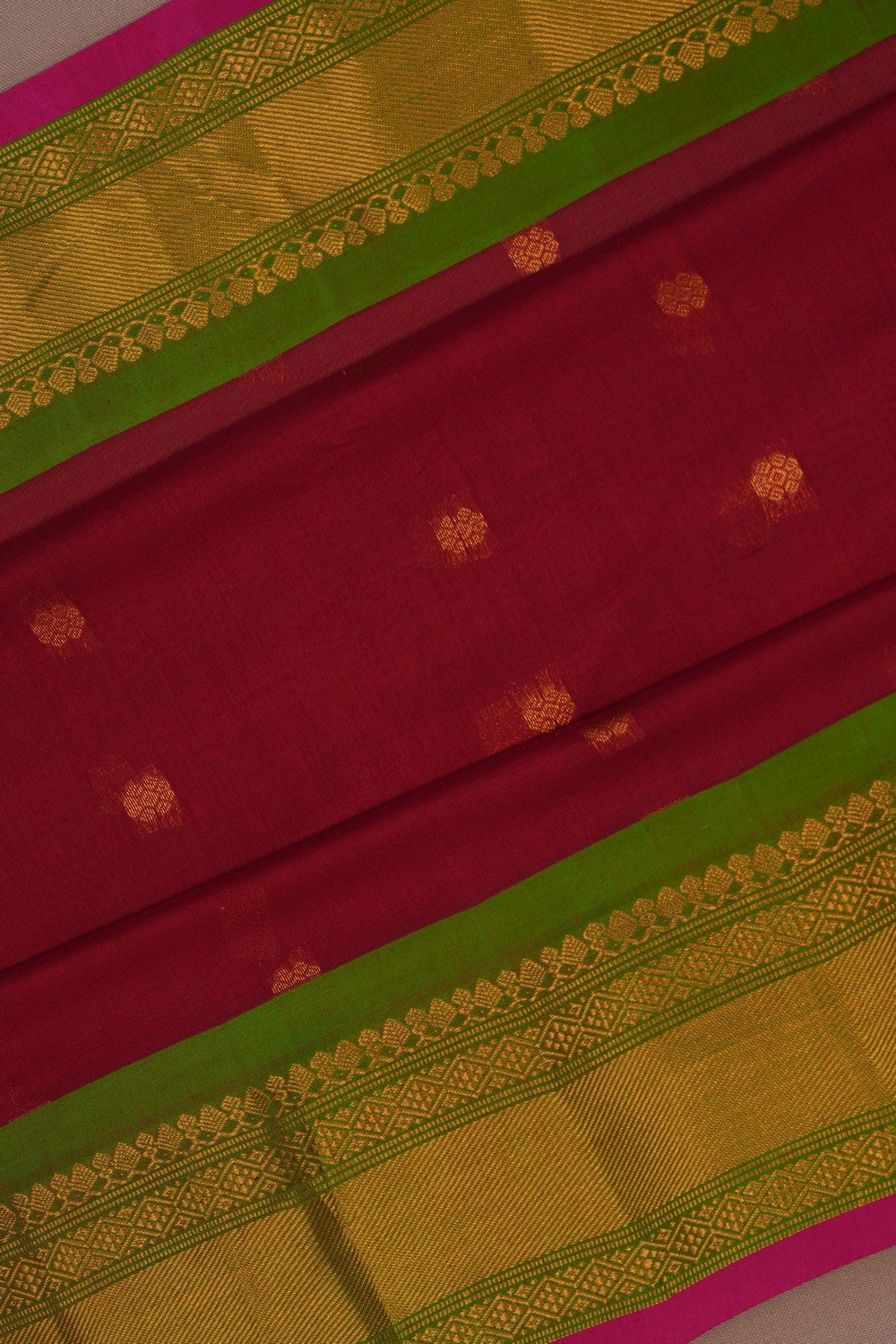 Image of Gadwal Red Saree