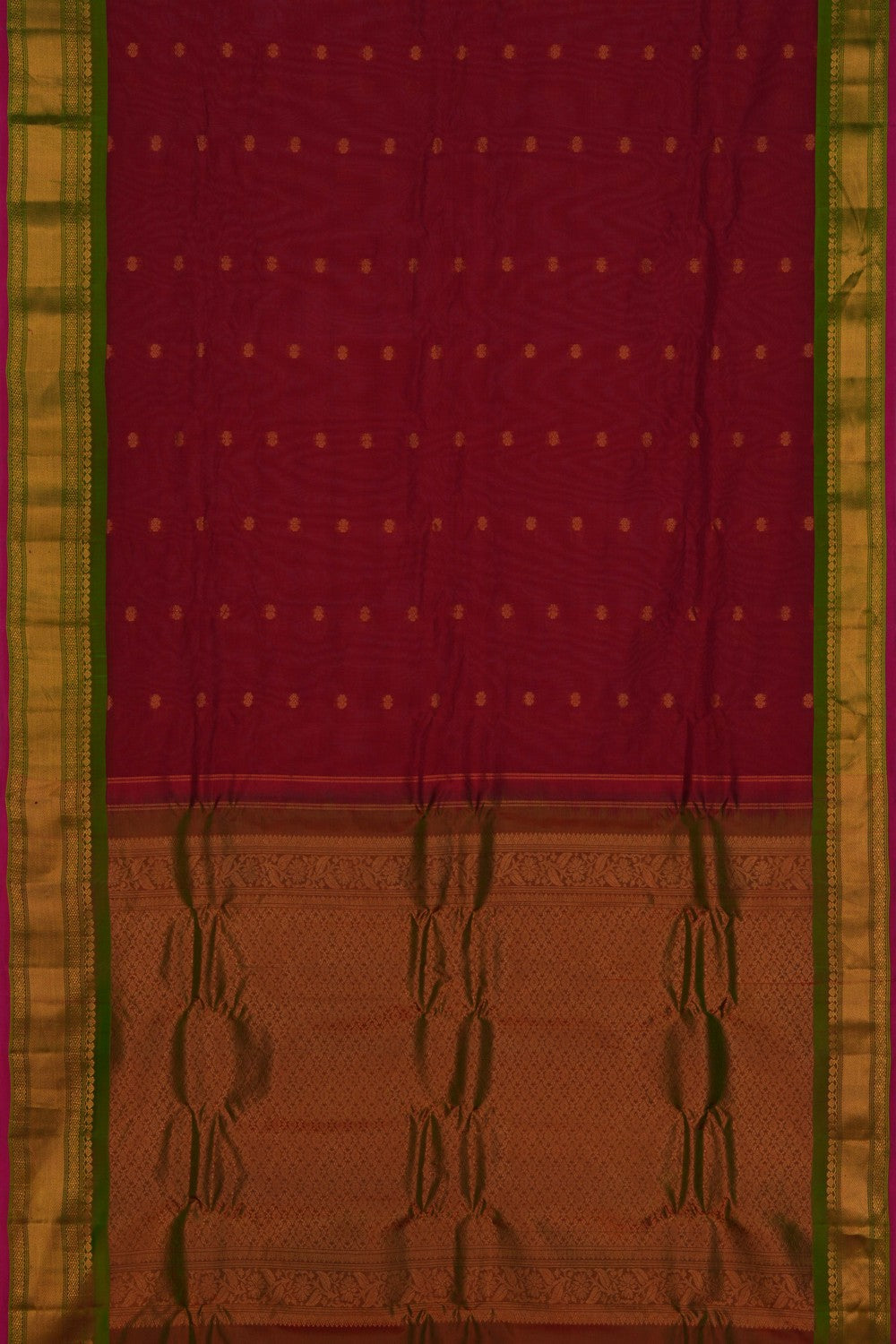 Image of Gadwal Red Saree