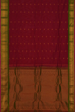 Image of Gadwal Red Saree