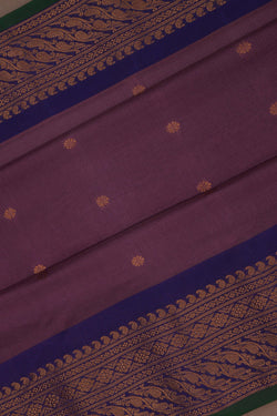 Image of Gadwal Mauve Saree