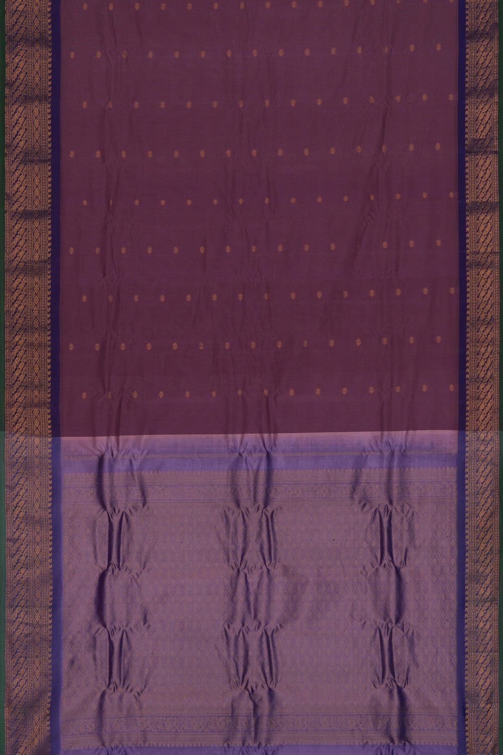 Image of Gadwal Mauve Saree