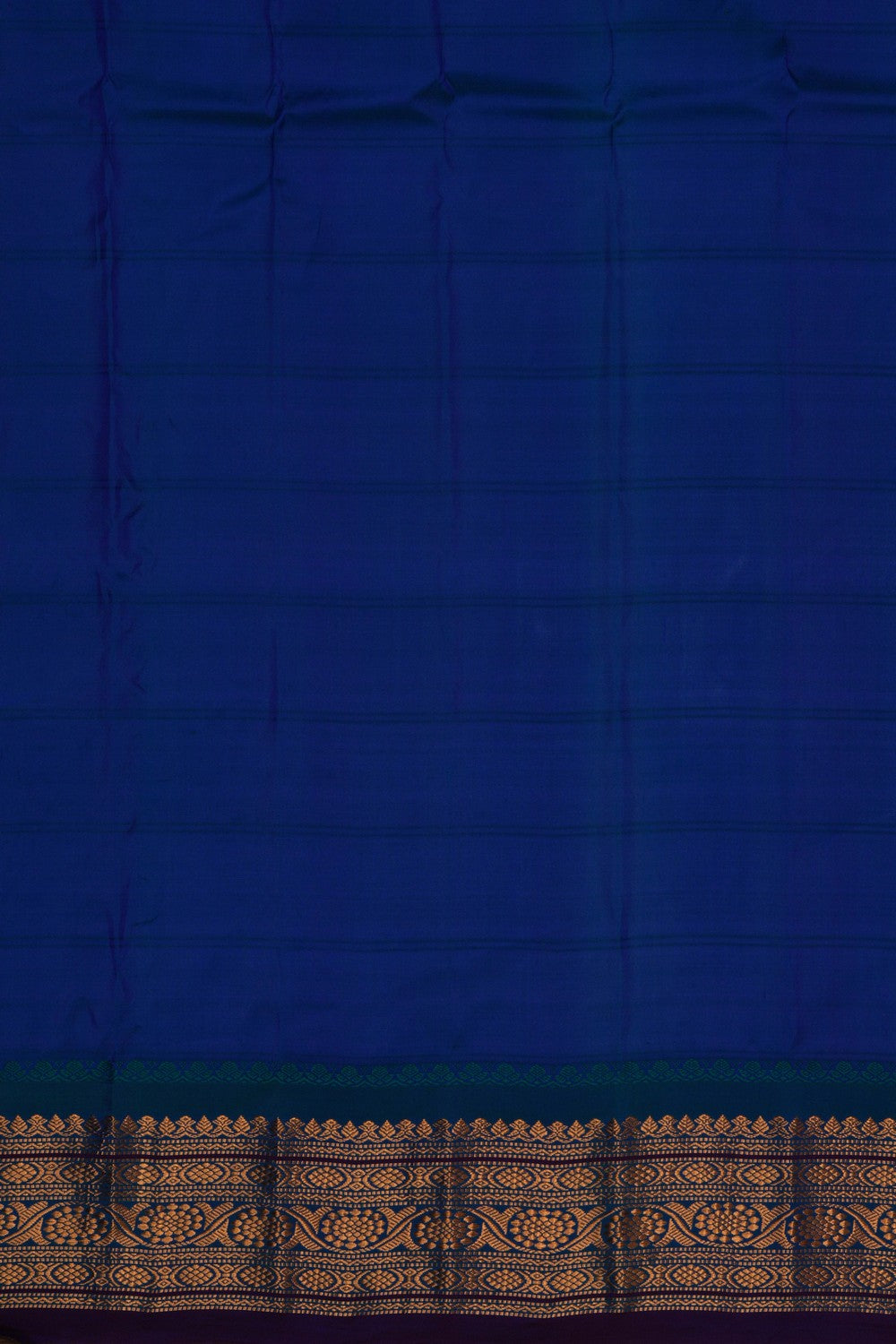 Image of Gadwal Cotton Silk Purple Saree