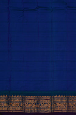 Image of Gadwal Cotton Silk Purple Saree