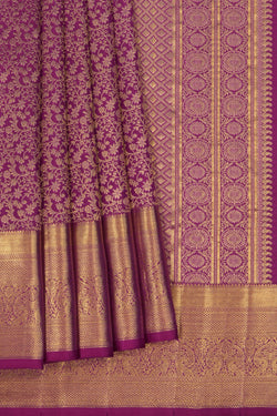 Image of Kanchipattu Brocade Purple Saree
