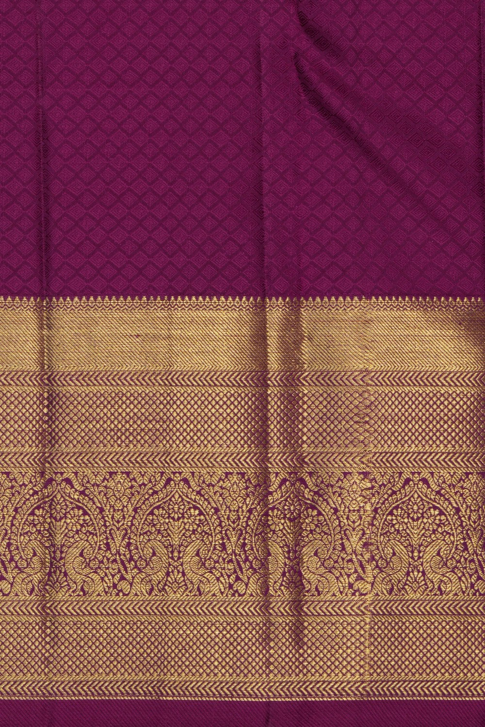 Kanchipattu Brocade Purple Saree