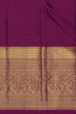 Image of Kanchipattu Brocade Purple Saree