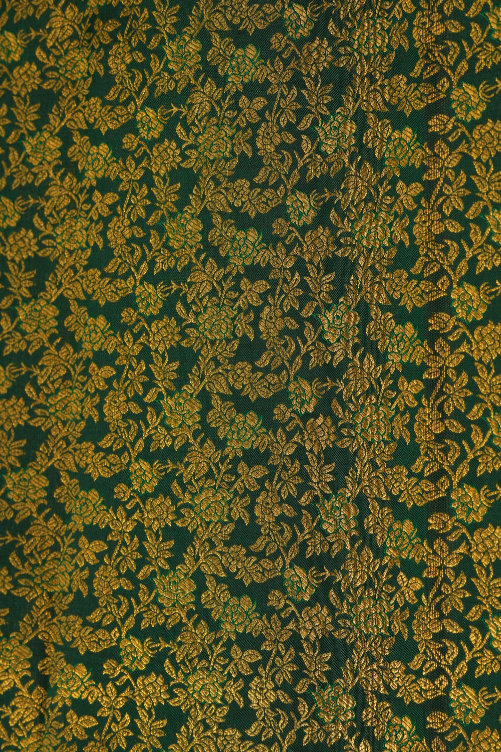 Image of Kanchipattu Brocade Bottle Green Saree