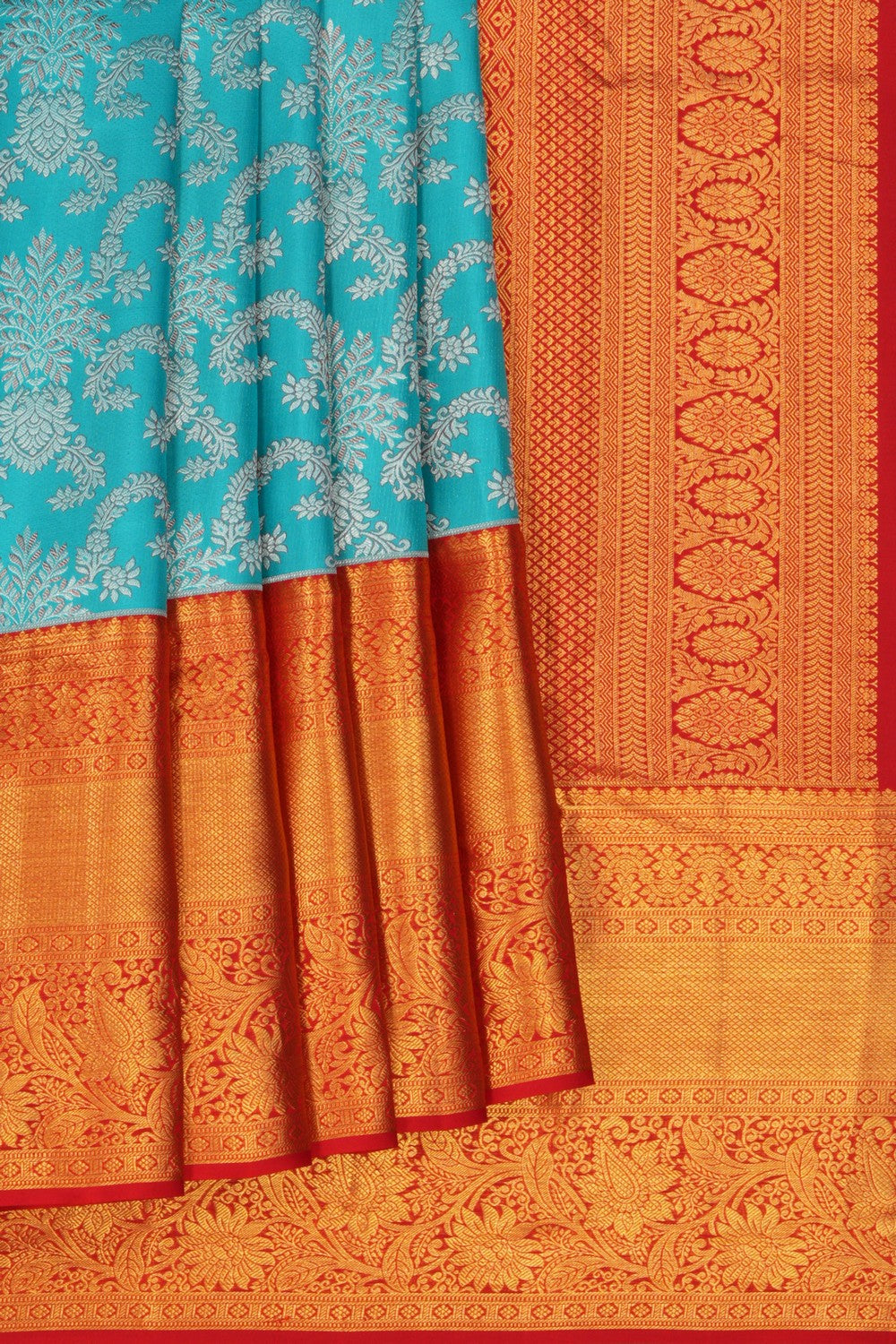 Kanchipattu Brocade Blue Saree