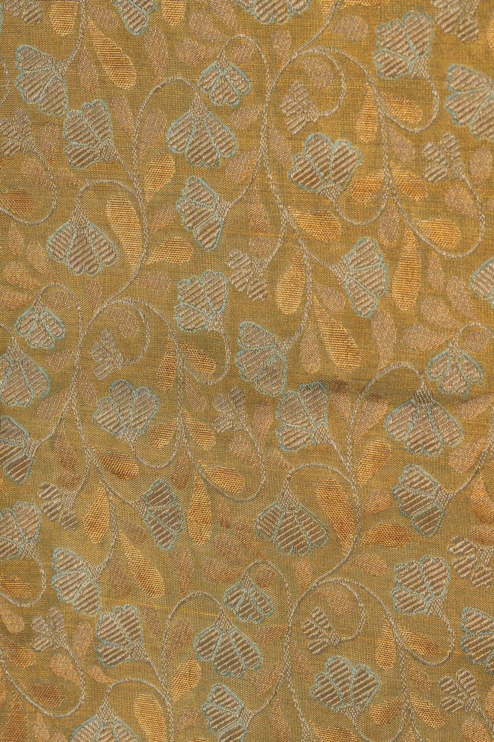 Kanchipattu Tissue Brocade Pastel Green Saree