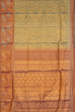Image of Kanchipattu Tissue Brocade Pastel Green Saree
