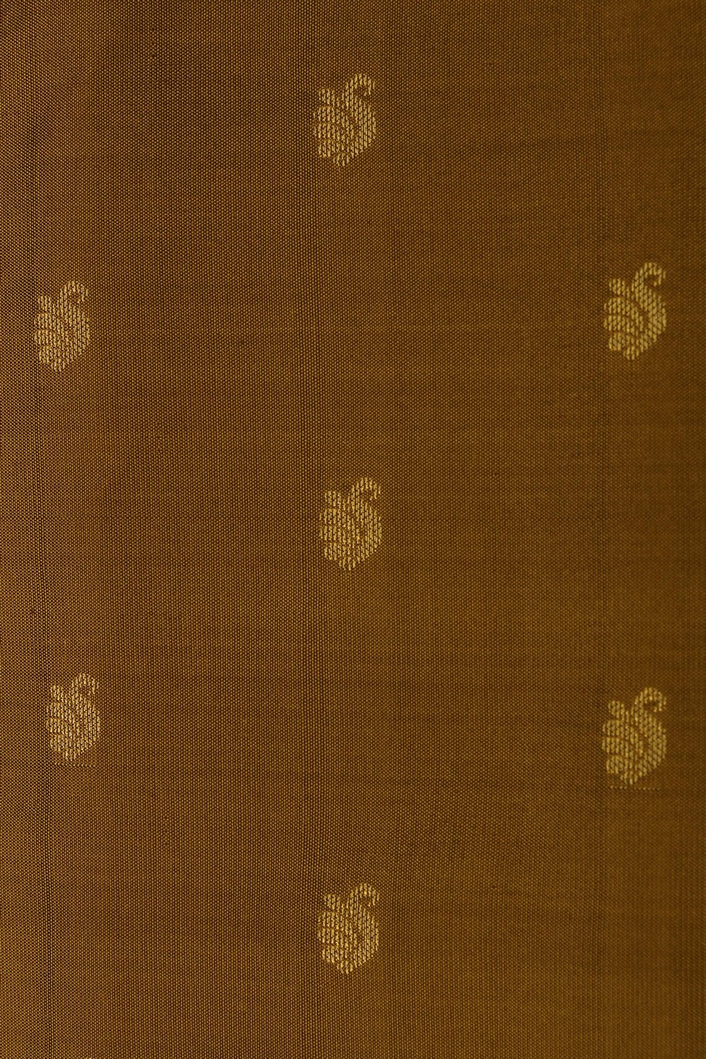 Image of Gadwal Silk Brown Saree