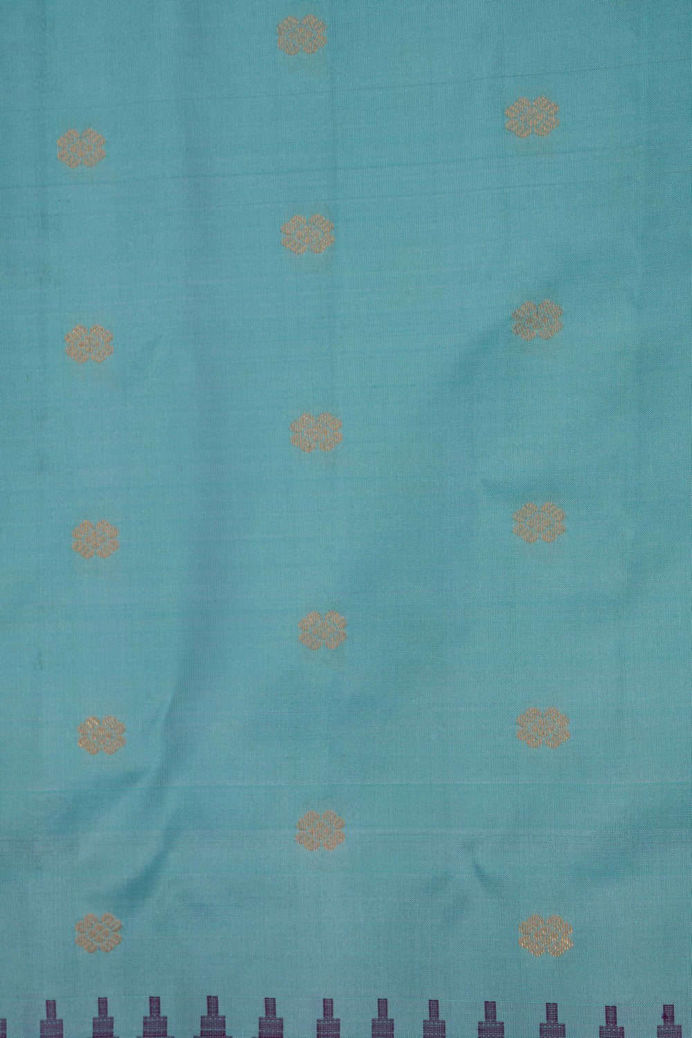 Gadwal Silk Ice Blue Saree