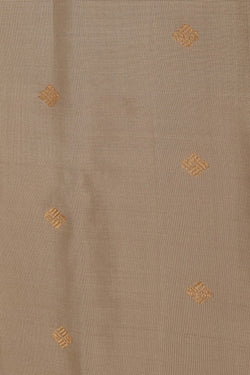 Image of Gadwal Silk Off White Saree