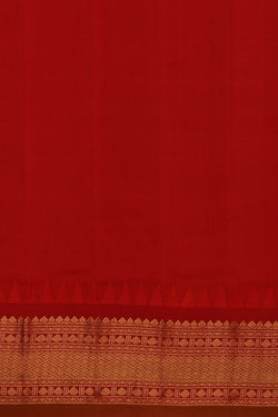 Image of Gadwal Silk Off White Saree