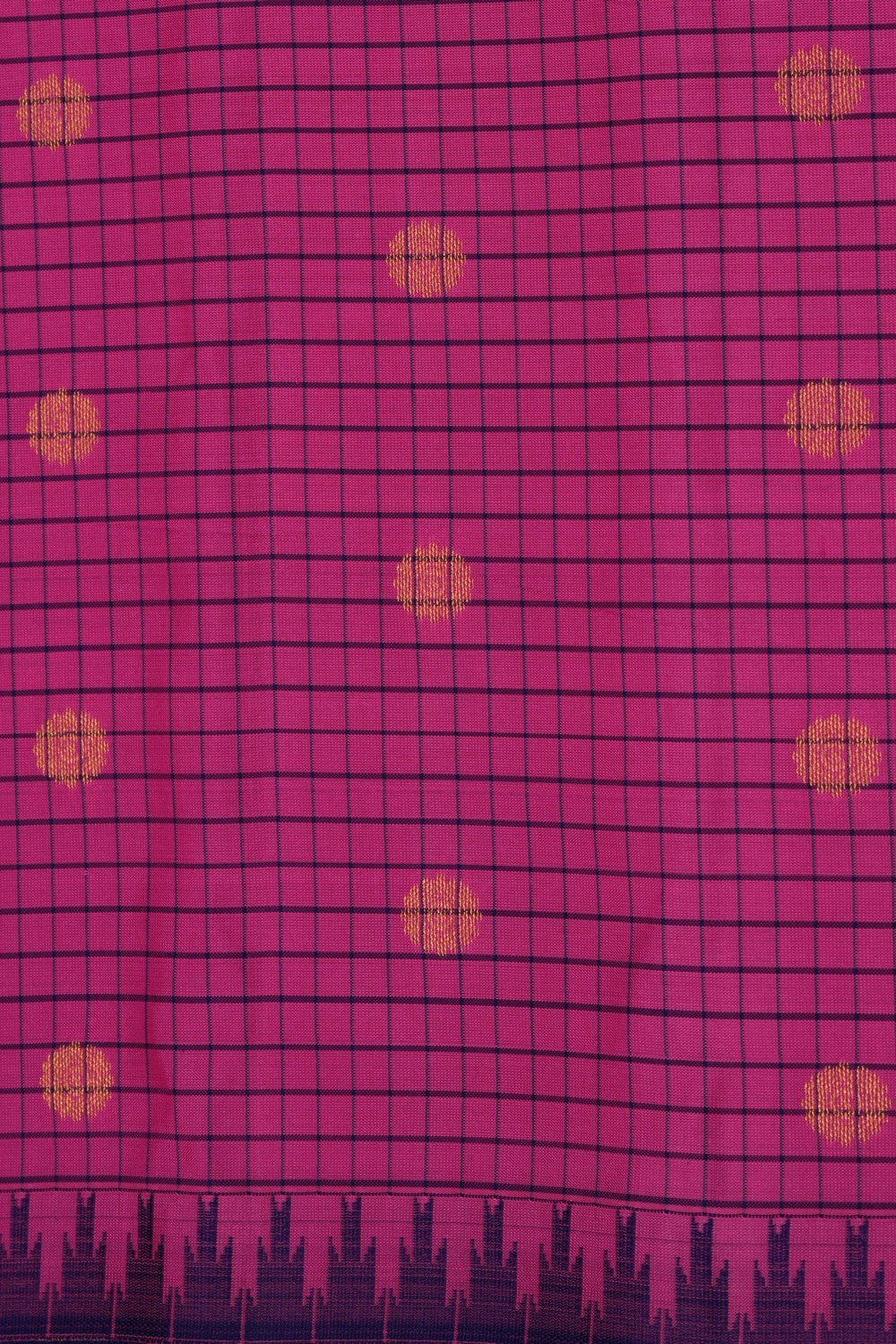 Image of Gadwal Silk Pink Saree