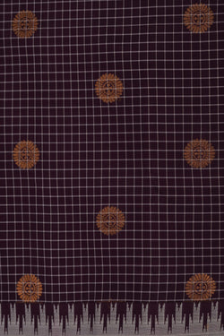 Image of Gadwal Silk Purple Saree