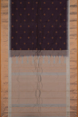 Image of Gadwal Silk Purple Saree