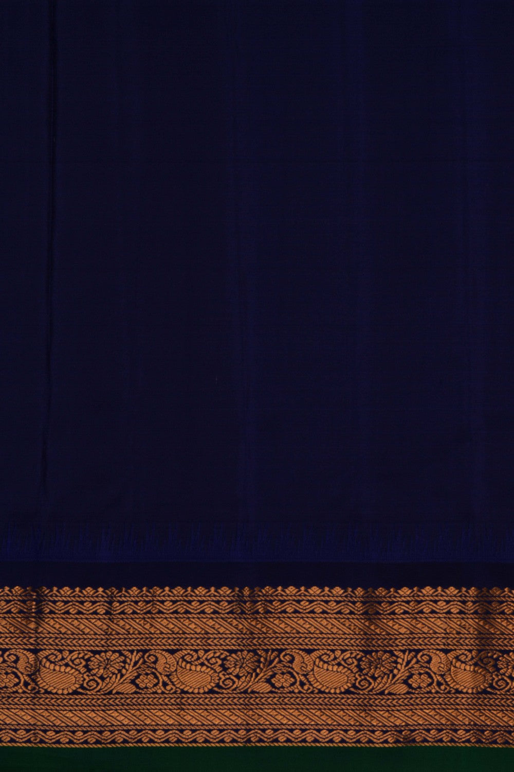 Gadwal Silk Kattam Beige Saree